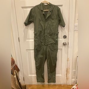 Alex Mill Jumpsuit - Short Sleeves Olive Green